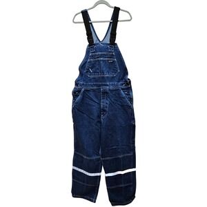 Lapco FR Flame Resistant Denim Carpenter Bib Overalls Size Large Regular (38X30)
